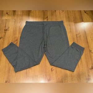 Peter Millar Soft Jogger Sweatpants Gray Pull On Size XXL Lounge Sleep Stretch